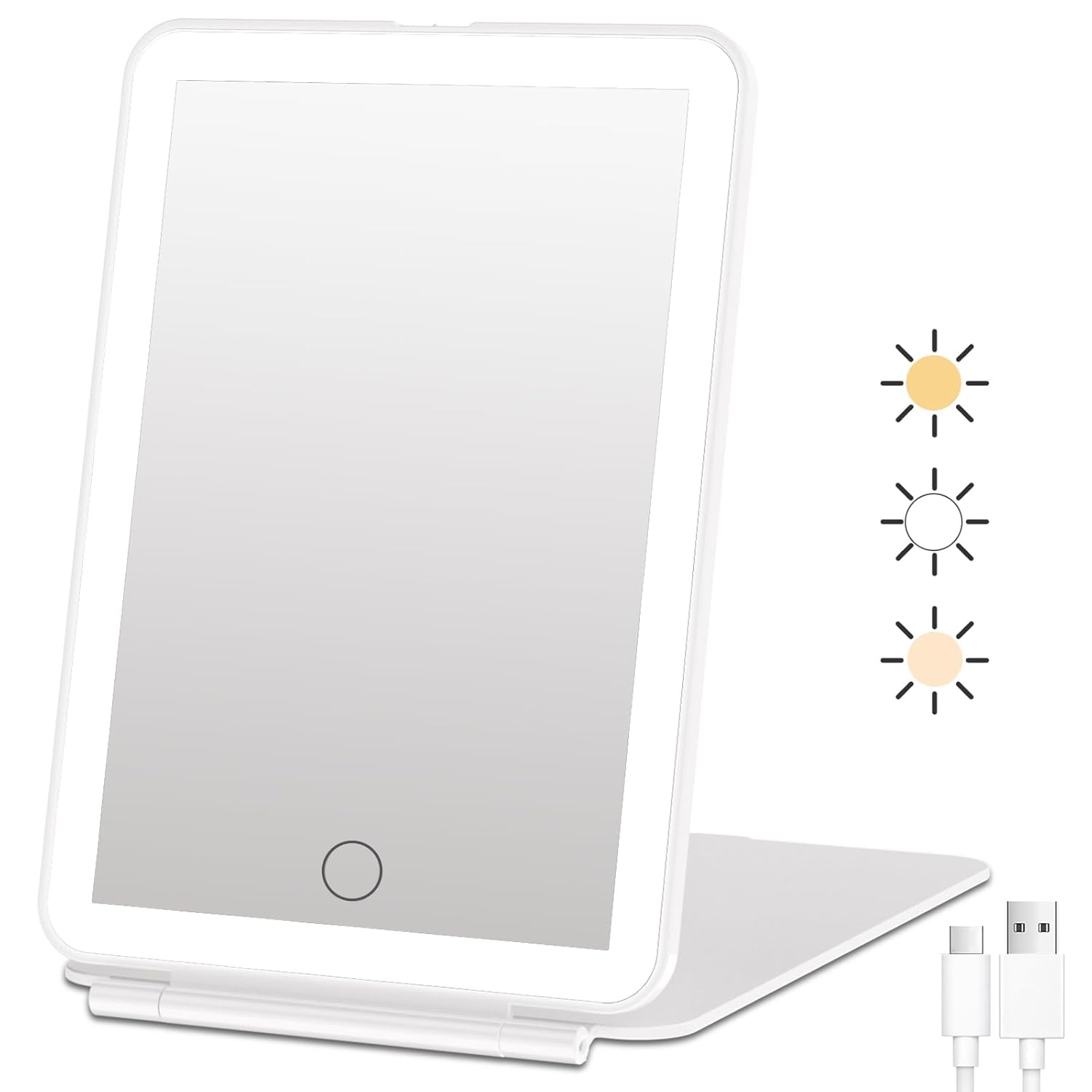 Dobíjecí zrcátko Makeup Mirror se 72 LED světly